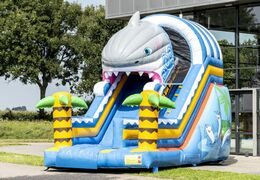 INFLATABLE SHARK SLIDE