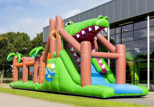 INFLATABLE OBSTACLE RUN CROCODILE 17,5M